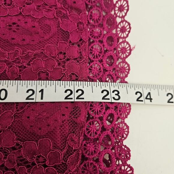 Laundry by Shelli Segal Pink Lace Blouse Sz XL Barbie - Picture 7 of 9